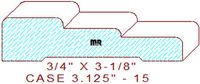 Door/Window Casing 3-1/8" - 15 Door/Window Casing 3-1/8" - 15