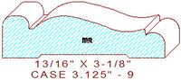 Door/Window Casing 3-1/8" - 9 Door/Window Casing 3-1/8" - 9
