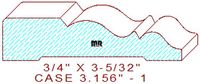 Door/Window Casing 3-5/32" - 1 Door/Window Casing 3-5/32" - 1