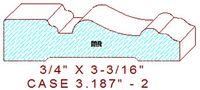 Door/Window Casing 3-3/16" - 2 Door/Window Casing 3-3/16" - 2