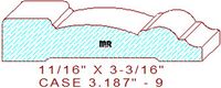 Door/Window Casing 3-3/16" - 9 Door/Window Casing 3-3/16" - 9