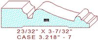Door/Window Casing 3-7/32" - 7 Door/Window Casing 3-7/32" - 7