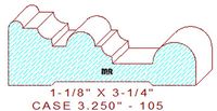 Door/Window Casing 3-1/4" - 105 Door/Window Casing 3-1/4" - 105