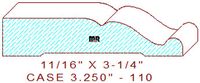 Door/Window Casing 3-1/4" - 110 Door/Window Casing 3-1/4" - 110