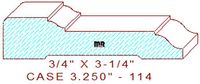 Door/Window Casing 3-1/4" - 114 Door/Window Casing 3-1/4" - 114