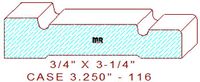 Door/Window Casing 3-1/4" - 116 Door/Window Casing 3-1/4" - 116