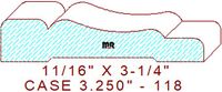 Door/Window Casing 3-1/4" - 118 Door/Window Casing 3-1/4" - 118