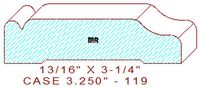 Door/Window Casing 3-1/4" - 119 Door/Window Casing 3-1/4" - 119