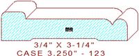 Door/Window Casing 3-1/4" - 123 Door/Window Casing 3-1/4" - 123