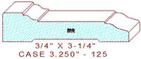 Door/Window Casing 3-1/4" - 125 Door/Window Casing 3-1/4" - 125