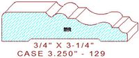 Door/Window Casing 3-1/4" - 129 Door/Window Casing 3-1/4" - 129