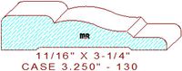 Door/Window Casing 3-1/4" - 130 Door/Window Casing 3-1/4" - 130