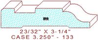 Door/Window Casing 3-1/4" - 133 Door/Window Casing 3-1/4" - 133