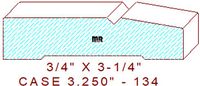 Door/Window Casing 3-1/4" - 134 Door/Window Casing 3-1/4" - 134