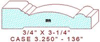 Door/Window Casing 3-1/4" - 136 Door/Window Casing 3-1/4" - 136