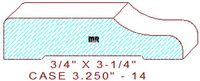 Door/Window Casing 3-1/4" - 14 Door/Window Casing 3-1/4" - 14
