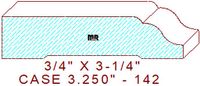 Door/Window Casing 3-1/4" - 142 Door/Window Casing 3-1/4" - 142