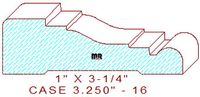 Door/Window Casing 3-1/4" - 16 Door/Window Casing 3-1/4" - 16