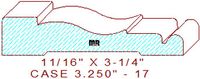 Door/Window Casing 3-1/4" - 17 Door/Window Casing 3-1/4" - 17