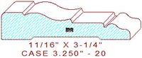 Door/Window Casing 3-1/4" - 20 Door/Window Casing 3-1/4" - 20