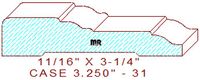 Door/Window Casing 3-1/4" - 31 Door/Window Casing 3-1/4" - 31