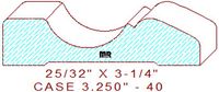 Door/Window Casing 3-1/4" - 40