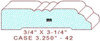 Door/Window Casing 3-1/4" - 42 Door/Window Casing 3-1/4" - 42