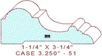 Door/Window Casing 3-1/4" - 51 Door/Window Casing 3-1/4" - 51
