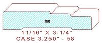 Door/Window Casing 3-1/4" - 58 Door/Window Casing 3-1/4" - 58