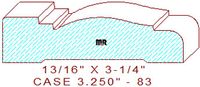 Door/Window Casing 3-1/4" - 83 Door/Window Casing 3-1/4" - 83