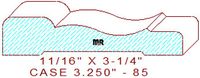 Door/Window Casing 3-1/4" - 85 Door/Window Casing 3-1/4" - 85
