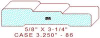 Door/Window Casing 3-1/4" - 86 Door/Window Casing 3-1/4" - 86
