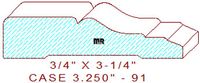 Door/Window Casing 3-1/4" - 91 Door/Window Casing 3-1/4" - 91