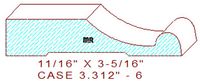 Door/Window Casing 3-5/16" - 6 Door/Window Casing 3-5/16" - 6