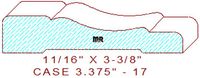 Door/Window Casing 3-3/8" - 17 Door/Window Casing 3-3/8" - 17