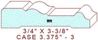 Door/Window Casing 3-3/8" - 3 Door/Window Casing 3-3/8" - 3
