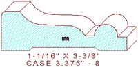 Door/Window Casing 3-3/8" - 8 Door/Window Casing 3-3/8" - 8