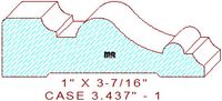Door/Window Casing 3-7/16" - 1 Door/Window Casing 3-7/16" - 1