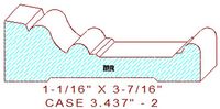 Door/Window Casing 3-7/16" - 2 Door/Window Casing 3-7/16" - 2