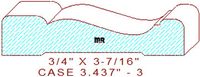 Door/Window Casing 3-7/16" - 3 Door/Window Casing 3-7/16" - 3