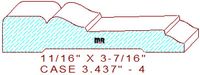 Door/Window Casing 3-7/16" - 4 Door/Window Casing 3-7/16" - 4