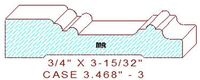 Door/Window Casing 3-15/32" - 3 Door/Window Casing 3-15/32" - 3