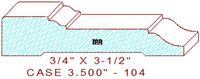 Door/Window Casing 3-1/2" - 104 Door/Window Casing 3-1/2" - 104