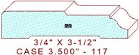 Door/Window Casing 3-1/2" - 117 Door/Window Casing 3-1/2" - 117