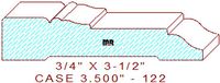 Door/Window Casing 3-1/2" - 122 Door/Window Casing 3-1/2" - 122