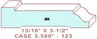 Door/Window Casing 3-1/2" - 123 Door/Window Casing 3-1/2" - 123