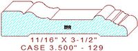 Door/Window Casing 3-1/2" - 129 Door/Window Casing 3-1/2" - 129