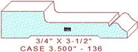 Door/Window Casing 3-1/2" - 136 Door/Window Casing 3-1/2" - 136