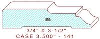 Door/Window Casing 3-1/2" - 141 Door/Window Casing 3-1/2" - 141