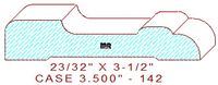 Door/Window Casing 3-1/2" - 142 Door/Window Casing 3-1/2" - 142